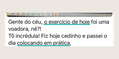 Depoimento de participante do desafio