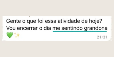 Depoimento de participante do desafio